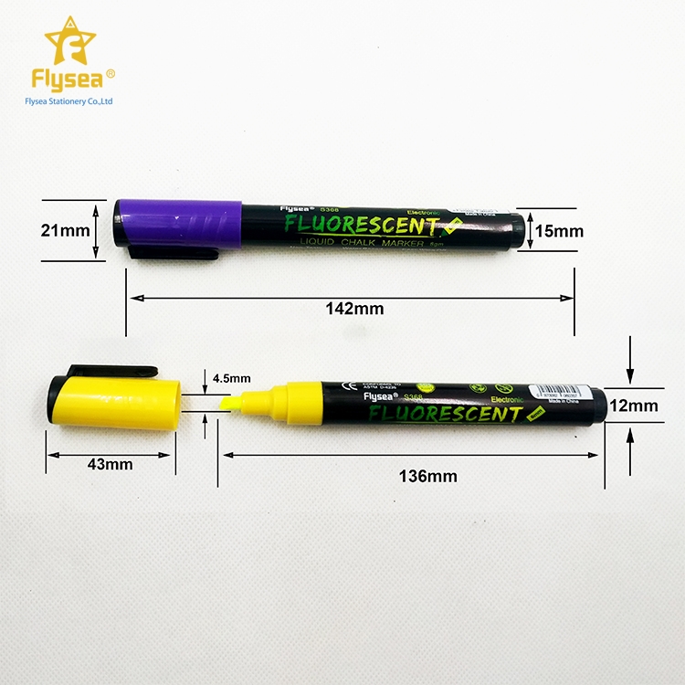 8-Color Electronic Fluorescent Board Erasable Special Pen Set