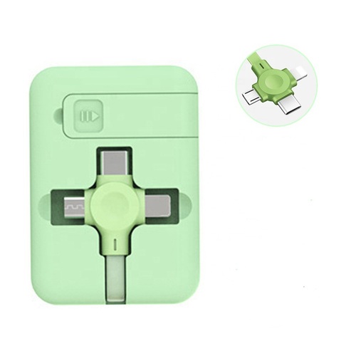  Colorful 3 in 1 adjustable  Phone Holder charger cable Fast Charging Data Cable For iPhone Micro Type C Extensio