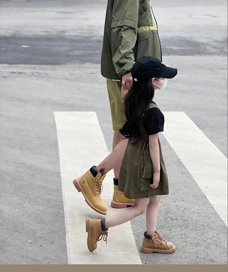 Winter Kids Designer Child Non-Slip Boy Girl Outdoor Snow Walking Warm Martin Boot Shoes For Girl