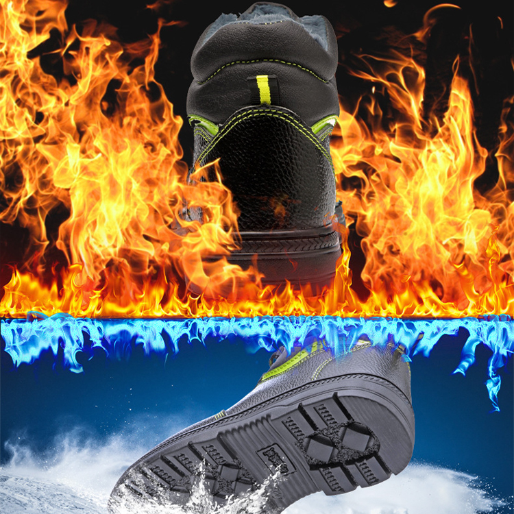 Leather Luxury Famous Brands Designer Men's Heel High Snow Hiking Boots Chunky Safety Shoes For Men