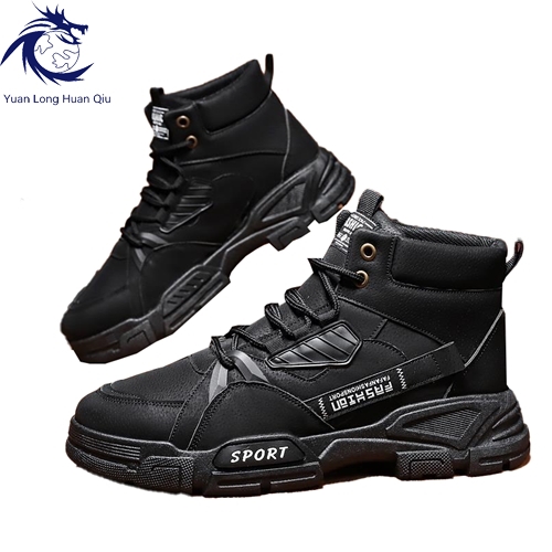 Autumn Winter Men's Rubber Snow Boots Warm Working Lace Up Boot Shoes Boots For Men