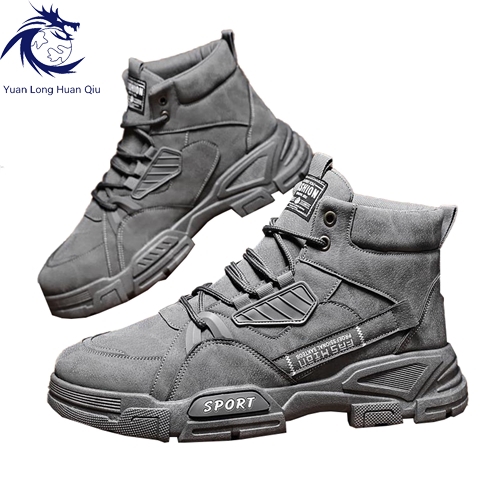 Autumn Winter Men's Rubber Snow Boots Warm Working Lace Up Boot Shoes Boots For Men