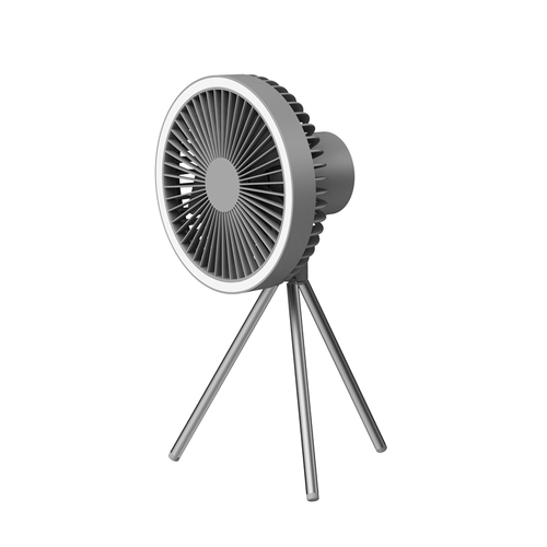 2023 New Arrivals Portable Detachable Tripod Fan Outdoor 10000Mah Rechargeable USB LED Tent Light Ceiling Fan For Campin