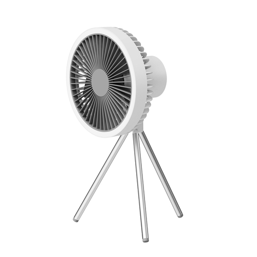 2023 New Arrivals Portable Detachable Tripod Fan Outdoor 10000Mah Rechargeable USB LED Tent Light Ceiling Fan For Campin