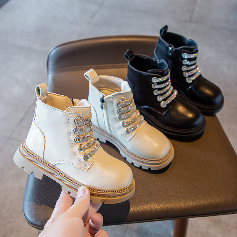 Winter Kids Designer Child Non-Slip Boy Girl Outdoor Snow Walking Warm Martin Boot Shoes For Girl