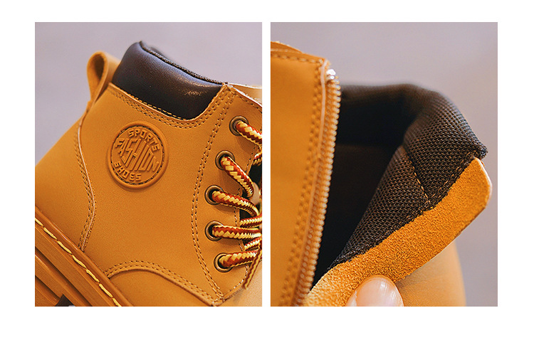 Winter Kids Designer Child Non-Slip Boy Girl Outdoor Snow Walking Warm Martin Boot Shoes For Girl