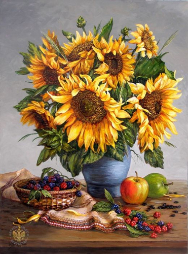 HUACAN Flowers Vase Cross Stitch Kit Embroidery Cotton Thread Peony Mosaic Painting Dropshipping DIY Needlework 14CT Dec