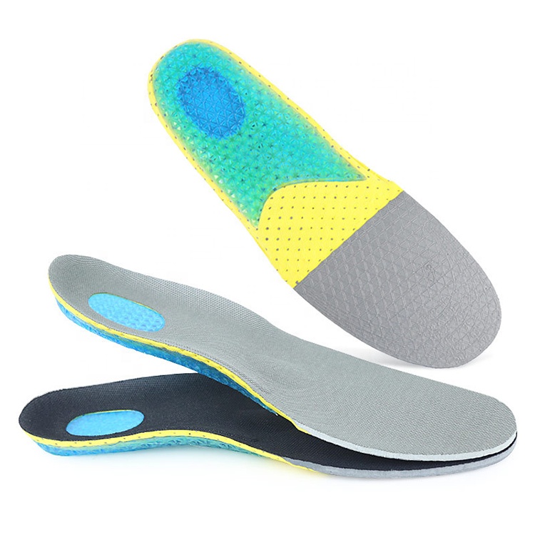Silica Gel And Net Cloth Eva Material New Product Man Sport Shoe Insole For Flat Foot