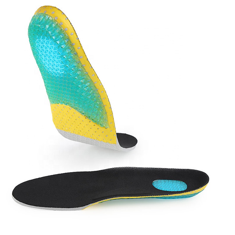 Silica Gel And Net Cloth Eva Material New Product Man Sport Shoe Insole For Flat Foot