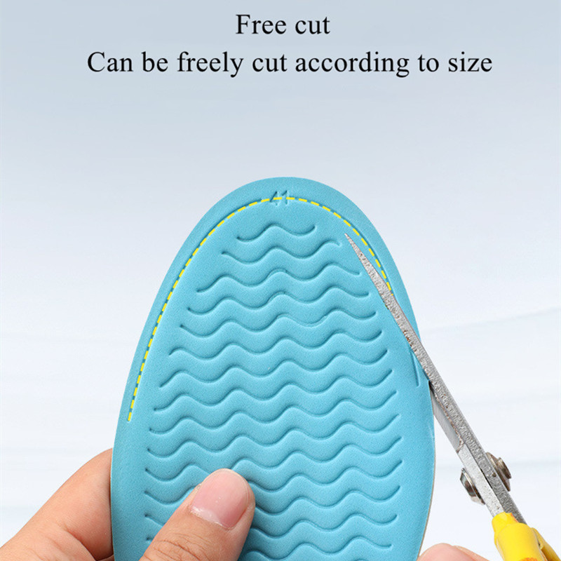 Latex Massage Insoles for Shoes Comfortable Breathable Sweat Absorbing Deodorant Shock Absorption Men's Women's Shoe Pad