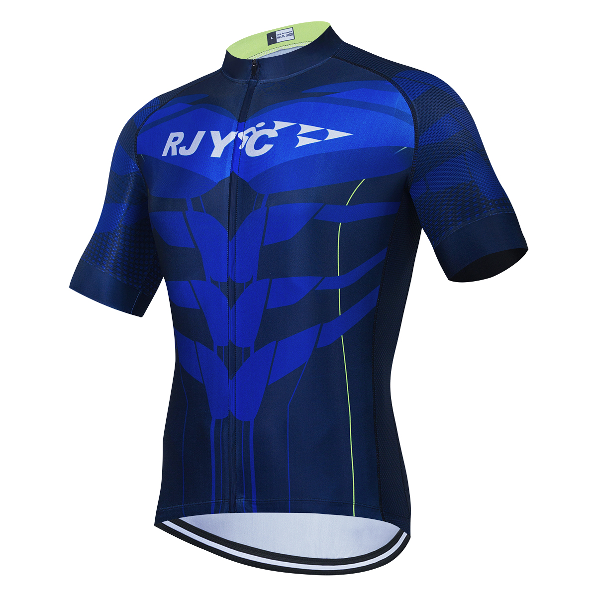 Short-sleeved Bib Shorts Cycling Wear 3D Padded Shorts Sportswear Set Mountain Bike Bicycle Clothes Carton Polyester Blu