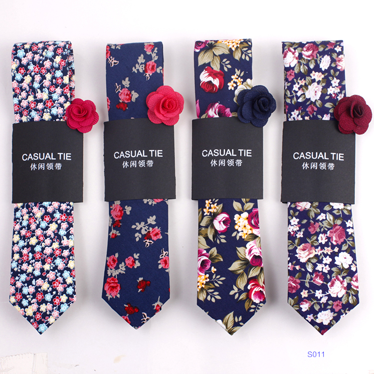  Shengzhou China Fashion Colorful Casual Floral Linen Skinny Necktie Mens Coloful Cotton Hand Made Printed Chea