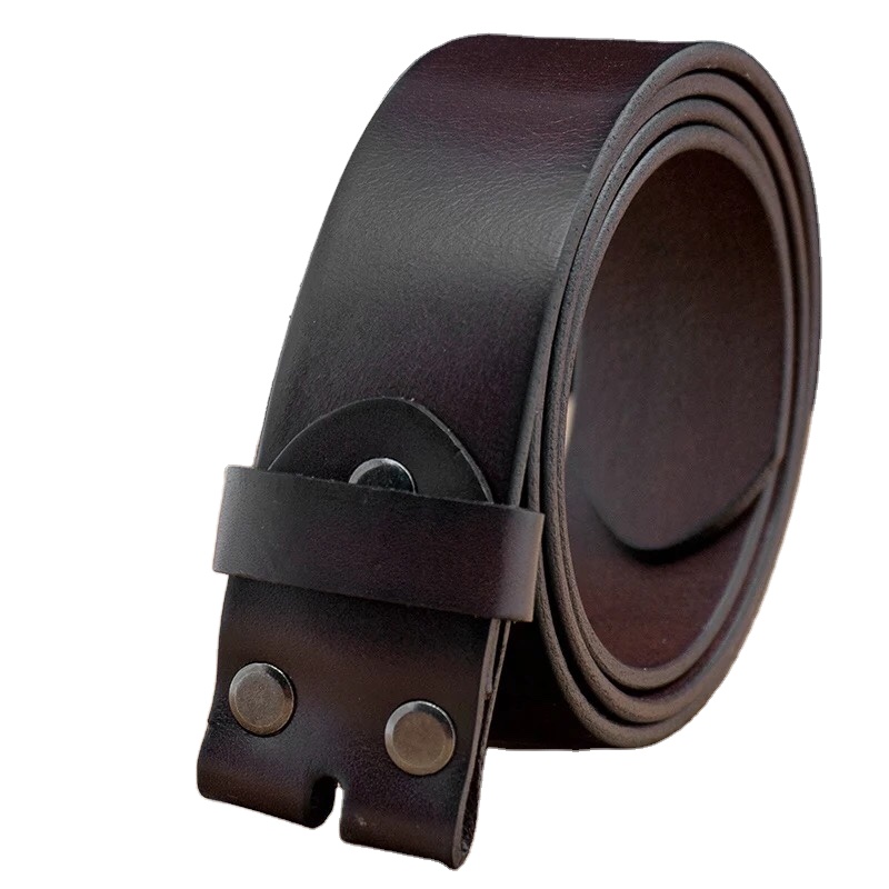 New design fashion men Snap on Brown  women belt pu leather Straps