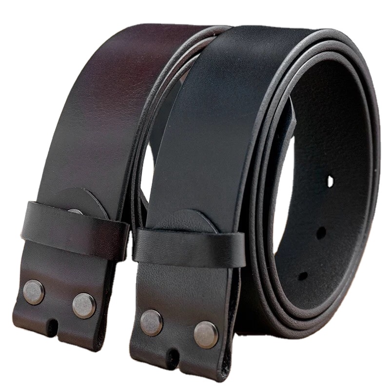 New design fashion men Snap on Brown  women belt pu leather Straps