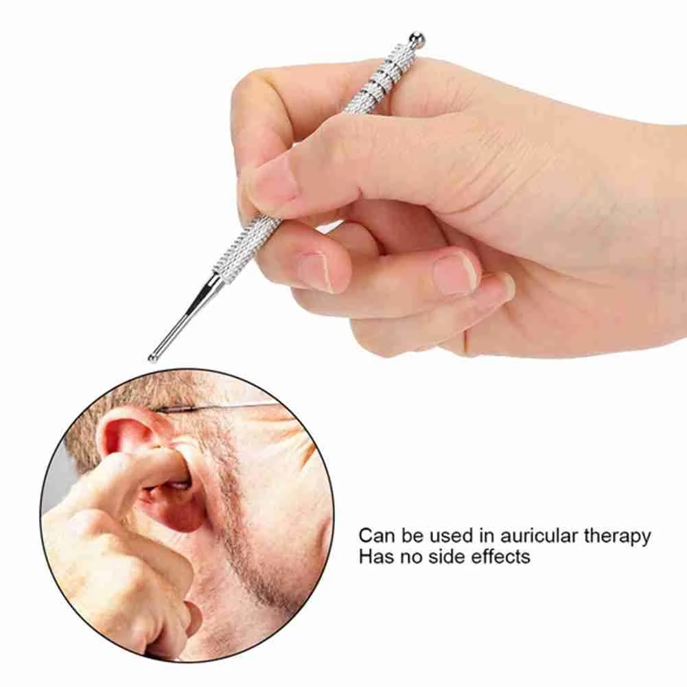 Acupuncture Point Probe Stainless Steel Auricular Point Pen Beauty Ear Reflex Zone Massage Needle Detection Health Care 