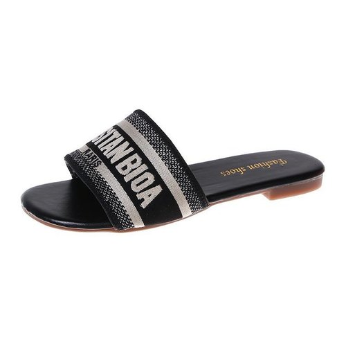 2023 new arrival Designer Women Summer Outdoor Slides Women sandals Slippers Walking Style flat Sandals for Ladies Whole