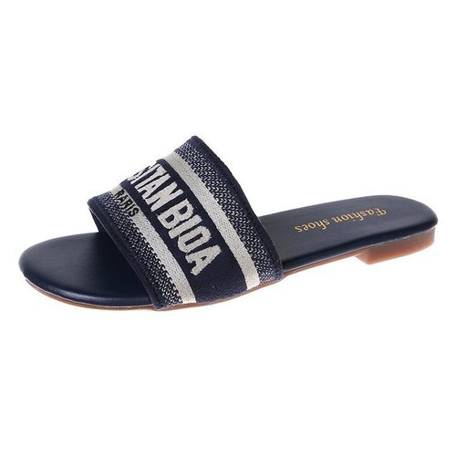 2023 new arrival Designer Women Summer Outdoor Slides Women sandals Slippers Walking Style flat Sandals for Ladies Whole