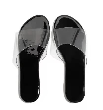 Jelly Clear Sandals Heel Sandal And 1 Pair Summer Size New Leather Ladies Women Shoes Flat Shoes