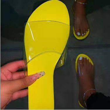 Jelly Clear Sandals Heel Sandal And 1 Pair Summer Size New Leather Ladies Women Shoes Flat Shoes