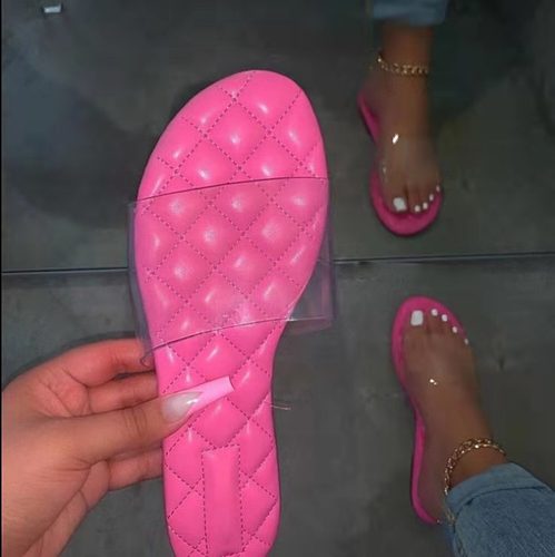 Jelly Clear Sandals Heel Sandal And 1 Pair Summer Size New Leather Ladies Women Shoes Flat Shoes