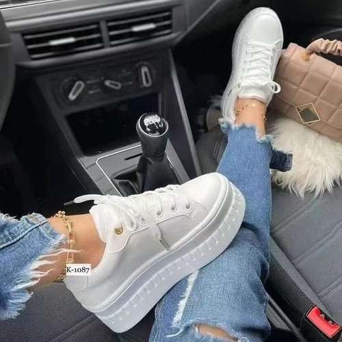 Fashion Ladies Lace-up Women's Casual Sneakers Autumn Winter Trainers Leisure Female Shoes Platform Women Running Shoes