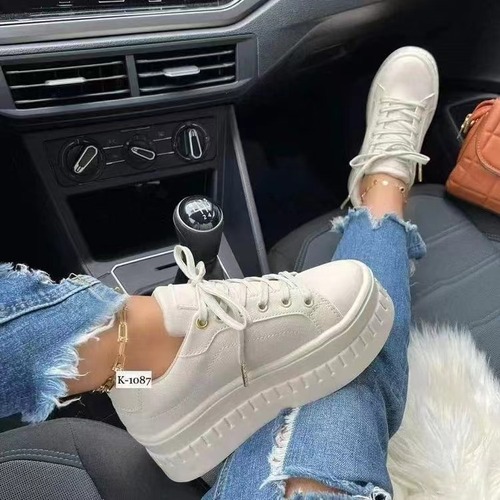 Fashion Ladies Lace-up Women's Casual Sneakers Autumn Winter Trainers Leisure Female Shoes Platform Women Running Shoes