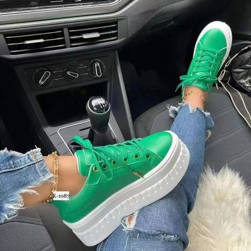 Fashion Ladies Lace-up Women's Casual Sneakers Autumn Winter Trainers Leisure Female Shoes Platform Women Running Shoes