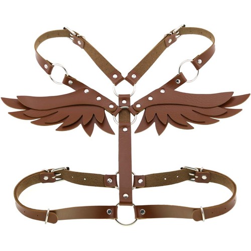  Angel Wing Strap Women Sexy Belly Belt Leather Women Sexy Corset With Belt