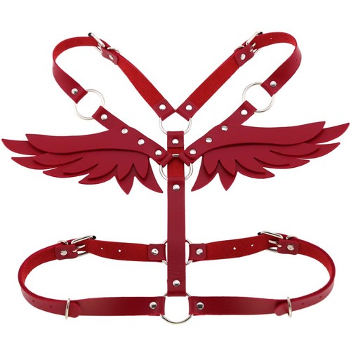  Angel Wing Strap Women Sexy Belly Belt Leather Women Sexy Corset With Belt