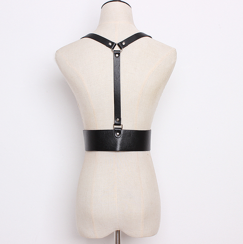 Sexy Women Leather Suspender Harness Belt Adjustable Chest Waist Body Bondage Straps Fashion Gothic Punk Lingerie Garter