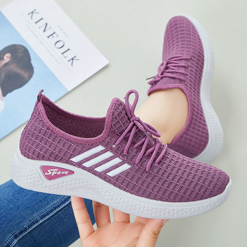 YATAI 2021Popular sneakers women's thick soft soled breathable Korean style mom shoes student running pumps