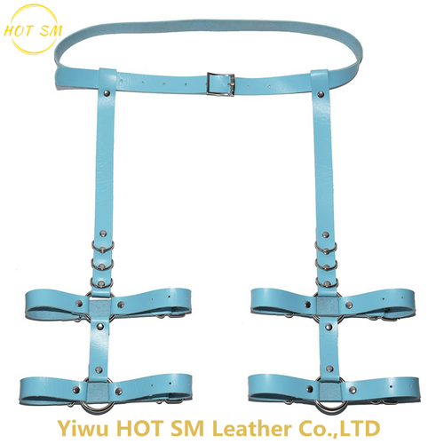 New Lingerie Sexy Erotic Harness Belts Bondage Suspender Belt Gothic Punk Style Pu Leather Harness Leg Garters