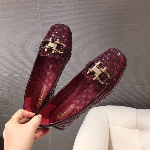 shoes for women new office H letter women's flat shoes loafer simple female casual pumps moccasins spadrille of ladies