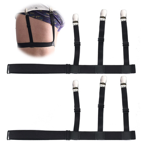 Men'S Shirt Stay Suspenders Garter Women Men Leg Elastic Harness Braces For Business Shirts Adjustable Sock Garter Holde