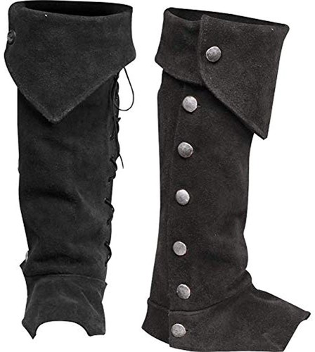 Medieval Boots Shoes Cover Leg Larp Viking Warrior Knight Costume Strap Puttees For Men Women ecowalson