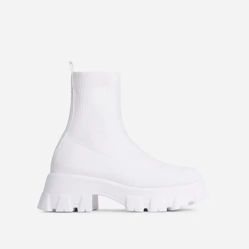 Women Stockings Lolita Ankle Fashion Rubber Rock Shoes Woman Boots Socks Heels Luxury Designer Clogs Platform Round Toe 