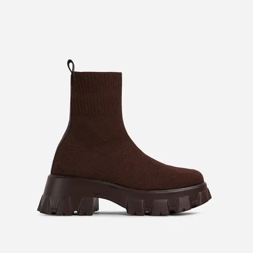 Women Stockings Lolita Ankle Fashion Rubber Rock Shoes Woman Boots Socks Heels Luxury Designer Clogs Platform Round Toe 