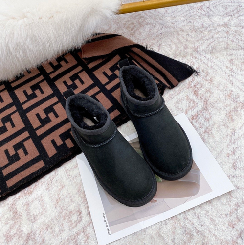   Ugh Designer Boots Dropshipping Fall Winter Wool Low Tube Snow Boots Women