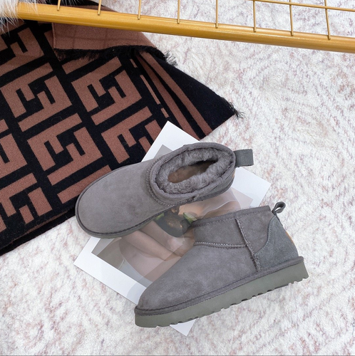   Ugh Designer Boots Dropshipping Fall Winter Wool Low Tube Snow Boots Women
