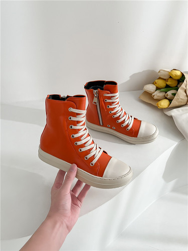 Casual Canvas Shoes Luxury Trainers Ankle Lace Up Women Sneaker Zip up High TOP Streetwear Flats Black Sneakers Boots