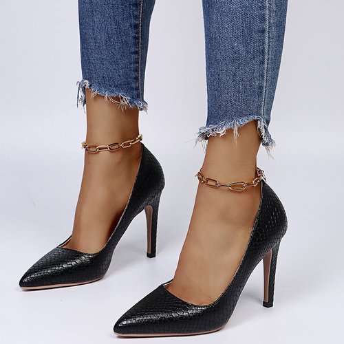 35-43 Summer New Style Pointed Toe Stiletto High Heels Women's Soft Leather High Heel Single Shoes Women's Shoes