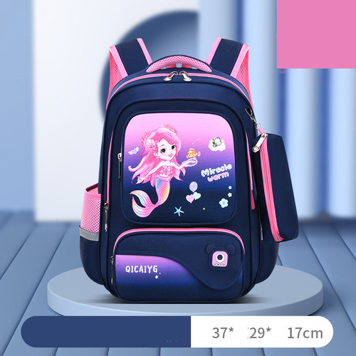 2022 Trendy Student Children's 1-6 Grade Cartoon Schoolbag Double Shoulder Bag kids school backpack bag