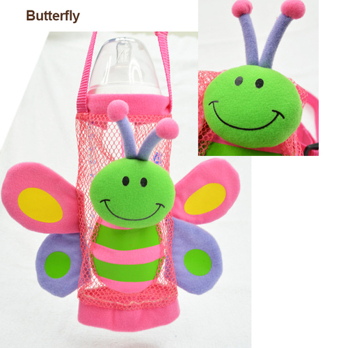 Kids Baby water bottle bag with handle and shoulder straps bpa free  
