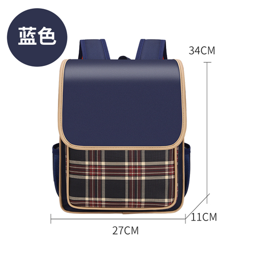 2022 British style student shoulder backpack 1-6 grades to reduce the burden of bags school bags kids backpack waterproo