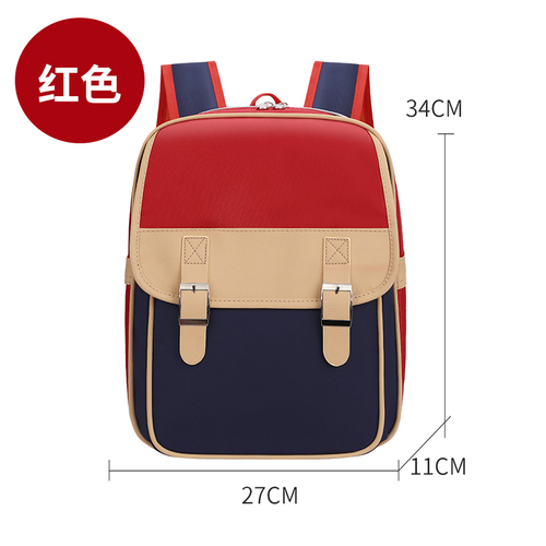2022 British style student shoulder backpack 1-6 grades to reduce the burden of bags school bags kids backpack waterproo