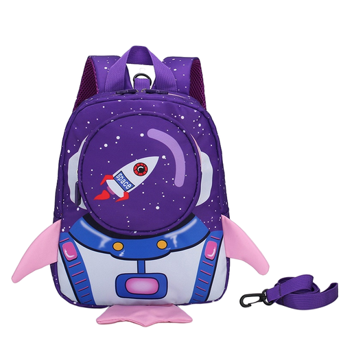  new anti-lost baby rocket boy and girl kindergarten school bag casual nylon waterproof trendy kids backpack