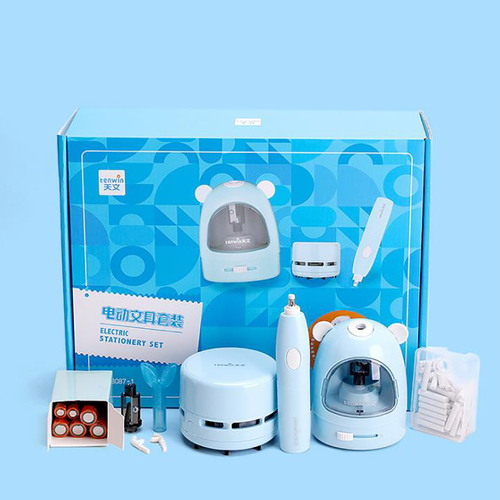  Primary Student Study Electronic Pencil Sets Electric Eraser Sharpener Vacuum Cleaner