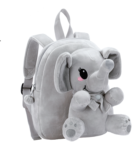 Fashion Cartoon School Bag  Cute Soft Plush Elephant Kids Backpack