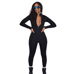 2022 New arrivals spring Women Long Sleeve Length Solid Color Bodysuit Jumpsuit Rompers Playsuit Women Jumpsuit