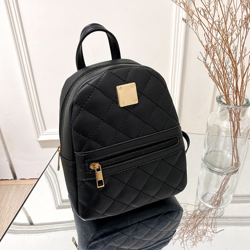 BESTELLA Fashion PU Backpacks Kids Women Laptop Backpacks Bag Print   Brand  Leather Opp Bag Geom